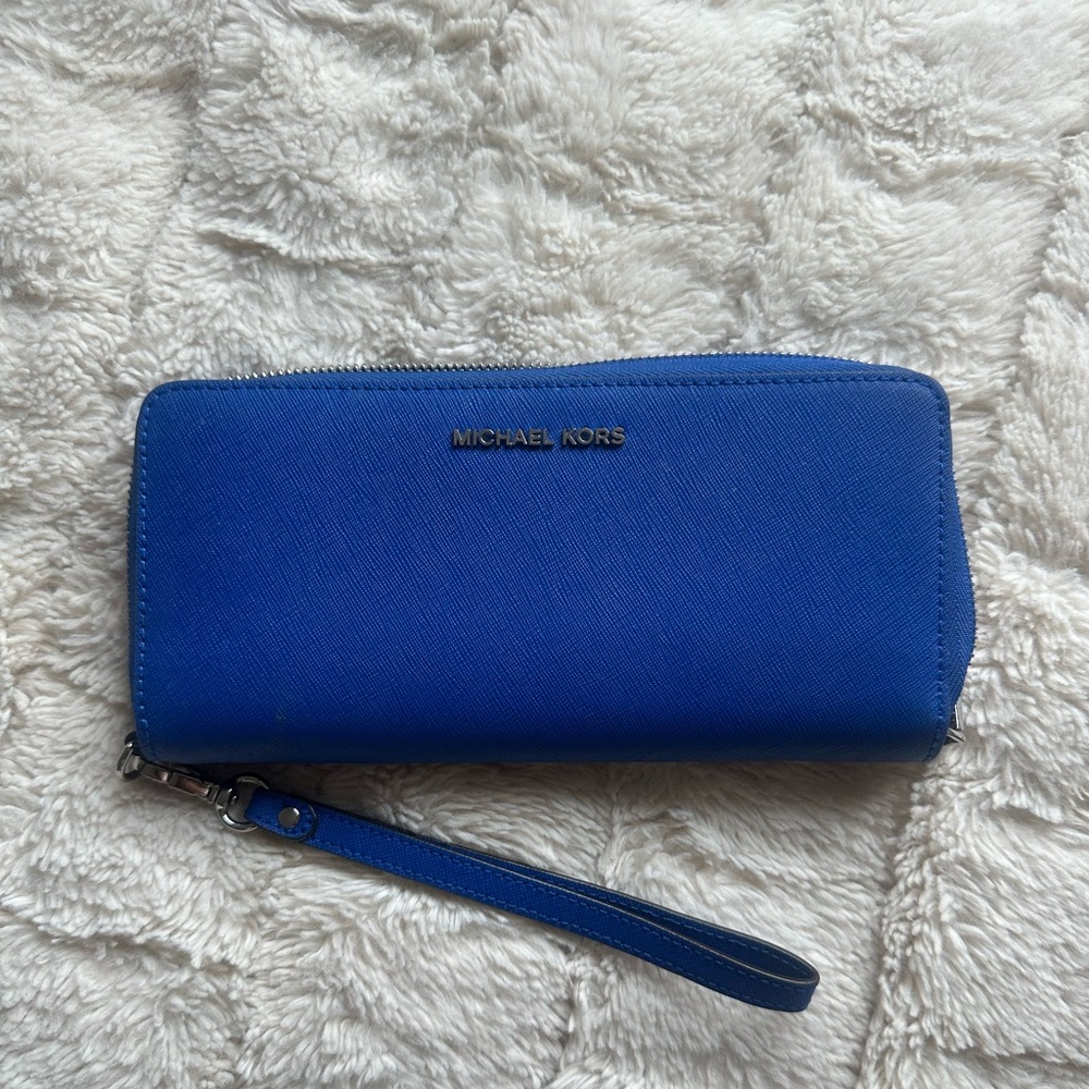 Michael Kors Royal Blue Wristlet Wallet